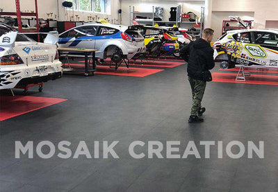 DALLE PVC "INDUSTRY" CUIR GRAPHITE - PROMO-SOLS 