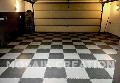 DALLE PVC "INDUSTRY" CUIR GRAPHITE - PROMO-SOLS 