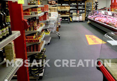 DALLE PVC "INDUSTRY" CUIR GRIS ÉCO-RECYCLÉ - PROMO-SOLS 