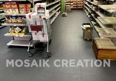 DALLE PVC "INDUSTRY" CUIR GRIS ÉCO-RECYCLÉ - PROMO-SOLS 