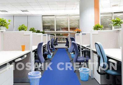 DALLE PVC "INDUSTRY" CUIR BLEU - PROMO-SOLS 