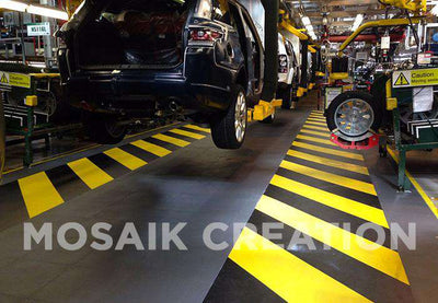 DALLE PVC "INDUSTRY" CUIR GRIS ÉCO-RECYCLÉ - PROMO-SOLS 