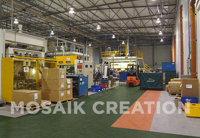 DALLE PVC "INDUSTRY" CUIR VERT - PROMO-SOLS 