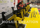 DALLE PVC "INDUSTRY" CUIR JAUNE - PROMO-SOLS 