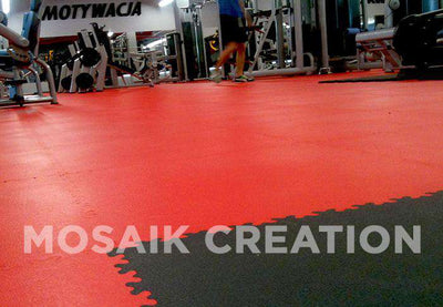 DALLE PVC "INDUSTRY" CUIR ROUGE - PROMO-SOLS 