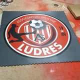 LOGO IMPRIMÉ SUR DALLES PVC